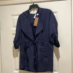 Francescas blue lightweight hooded jacket